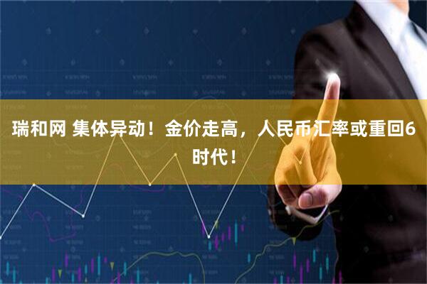 瑞和网 集体异动！金价走高，人民币汇率或重回6时代！