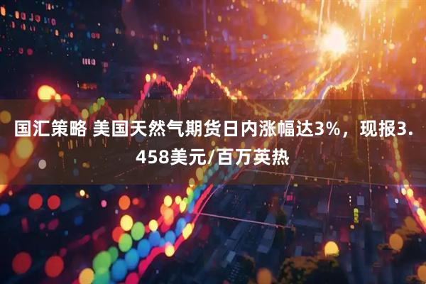 国汇策略 美国天然气期货日内涨幅达3%，现报3.458美元/百万英热